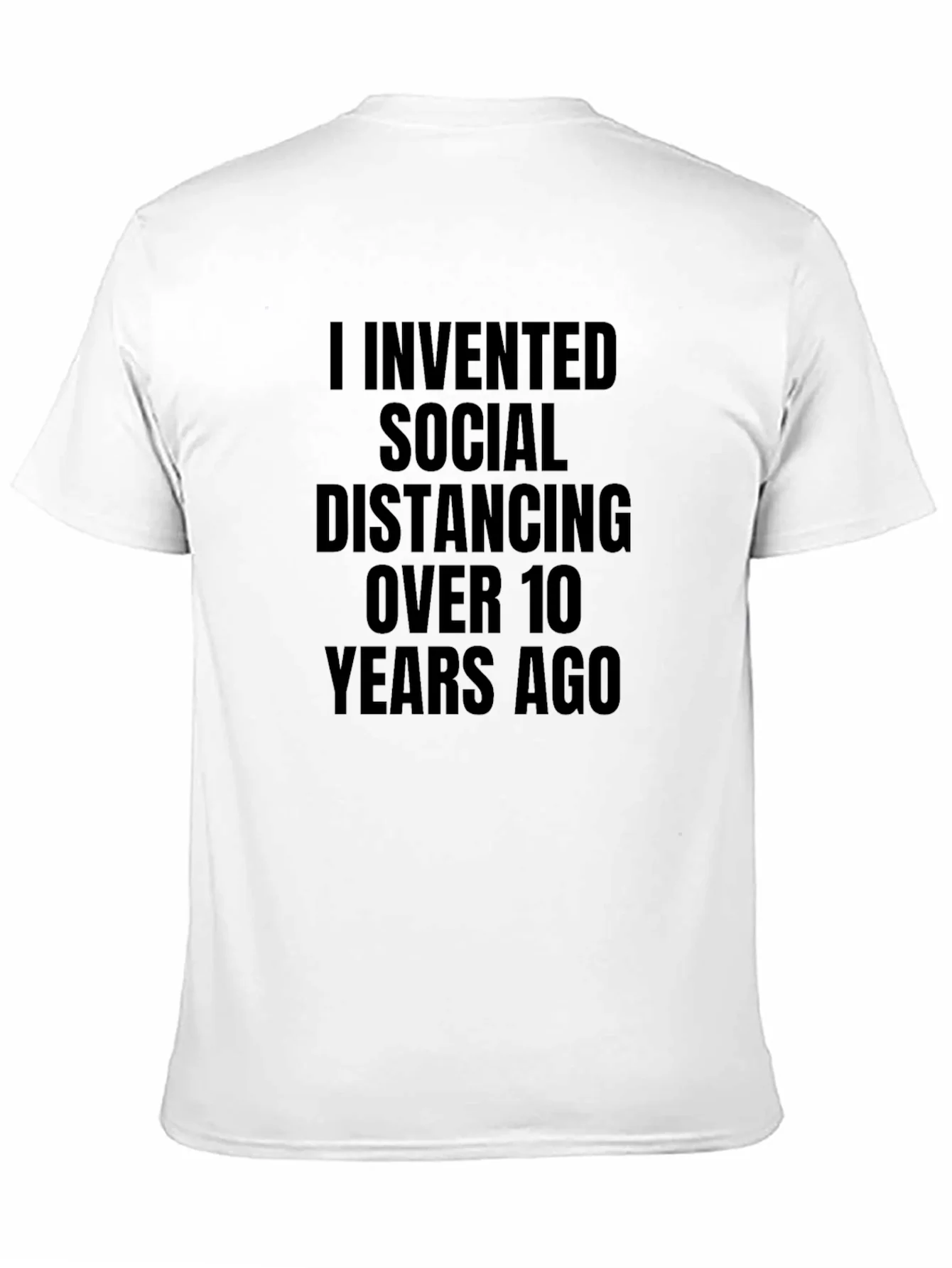 Social Distancing Inventor Black T-Shirt