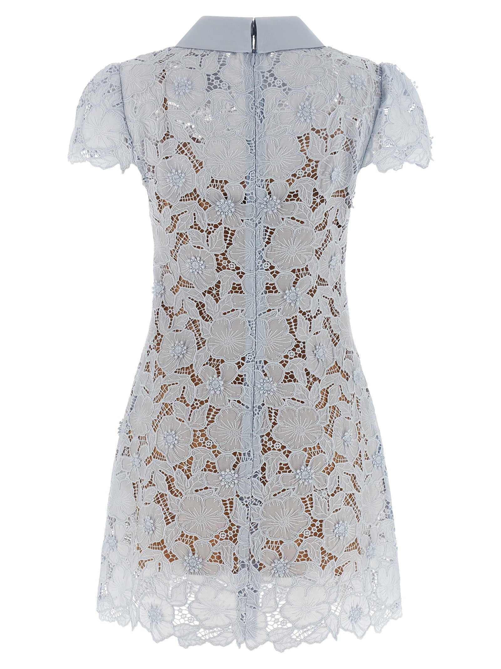 Self Portrait Women 'Blue Guipure Lace Mini' Dress