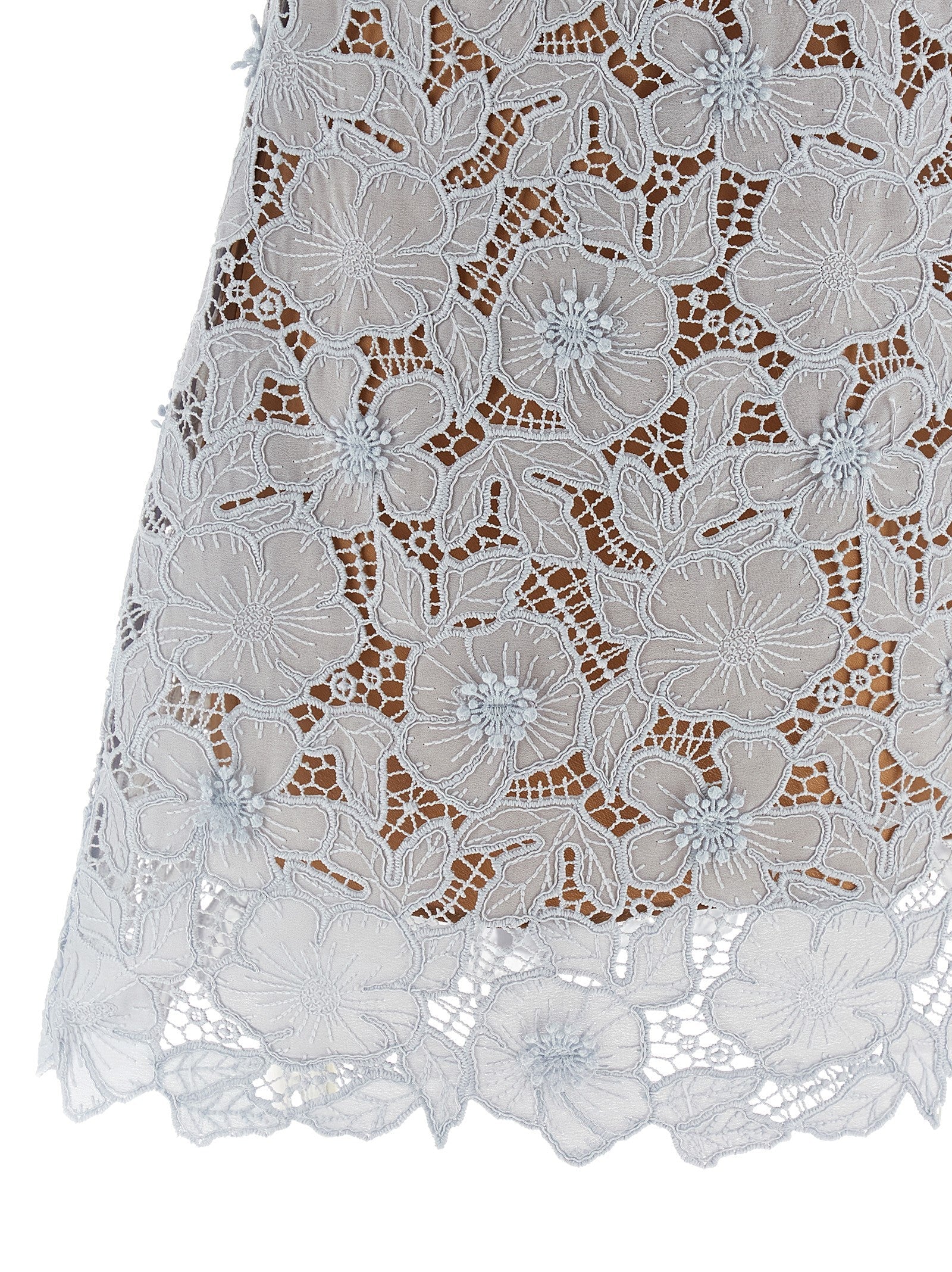 Self Portrait Women 'Blue Guipure Lace Mini' Dress