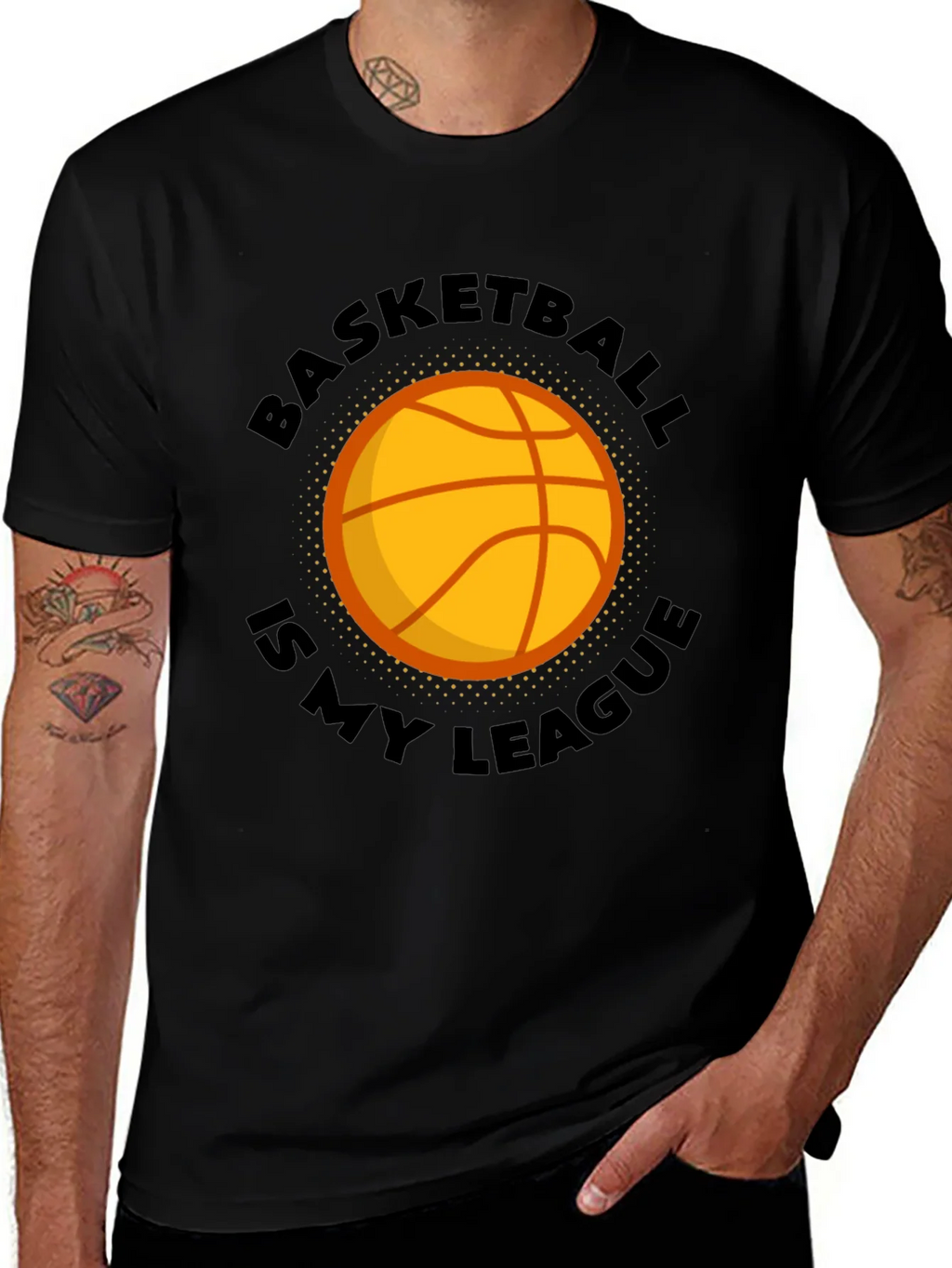 Basketball Is My League Graphic T-Shirt