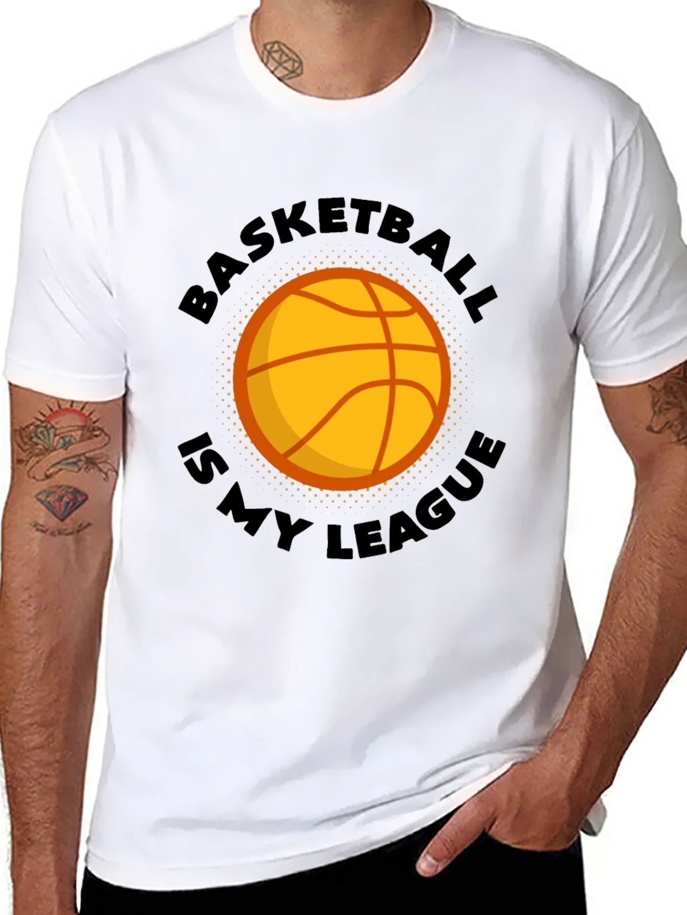 Basketball Is My League Graphic T-Shirt