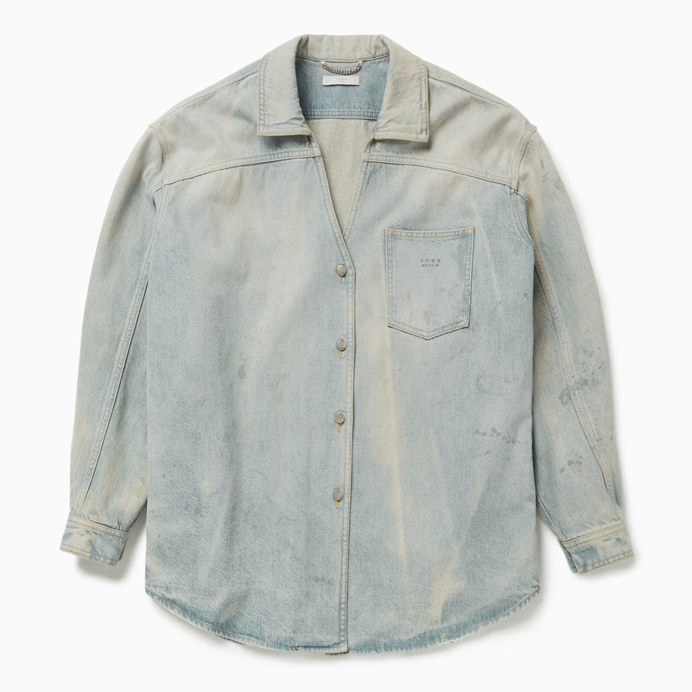 1989 Studio Light Blue Denim Overshirt Men