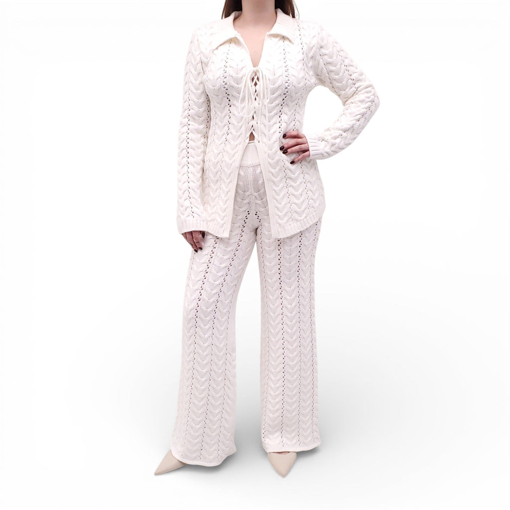 SABO WHITE KNIT SET - SIZE 4