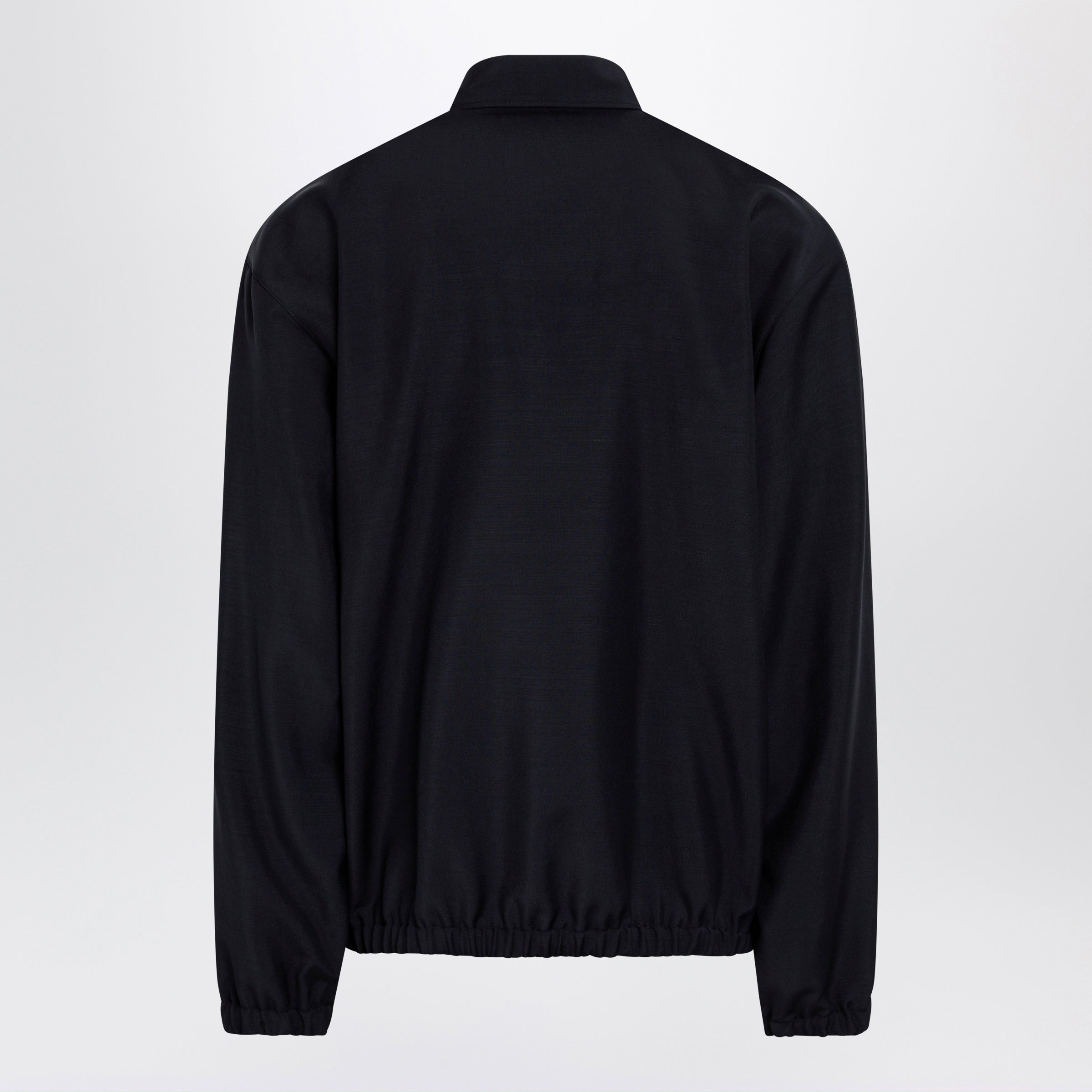 Prada Blue Blouson In Wool And Mohair Blend Men