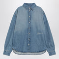 Jacquemus Simon Blue De-Nã®Mes Denim Shirt Men