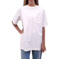 SIMONE ROCHA WHITE AND STRIPED T-SHIRT - SIZE S