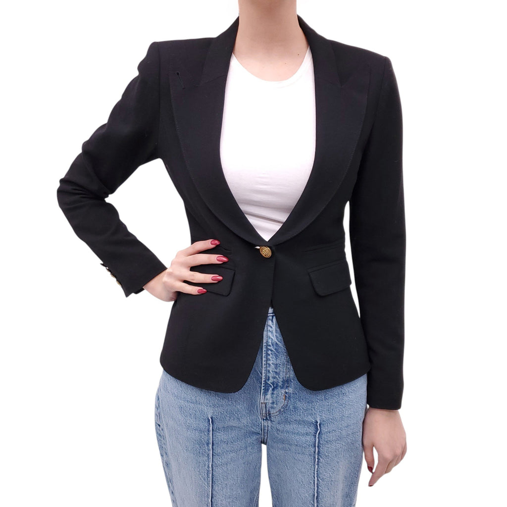 SMYTHE X ELUXE COLLABORATION DUCHESS BLAZER - SIZE 6