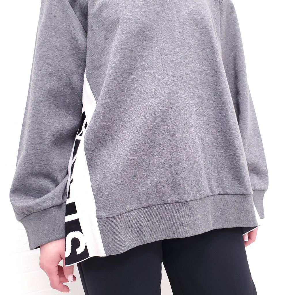 STELLA MCCARTNEY GREY LOGO SWEATSHIRT - SIZE 40