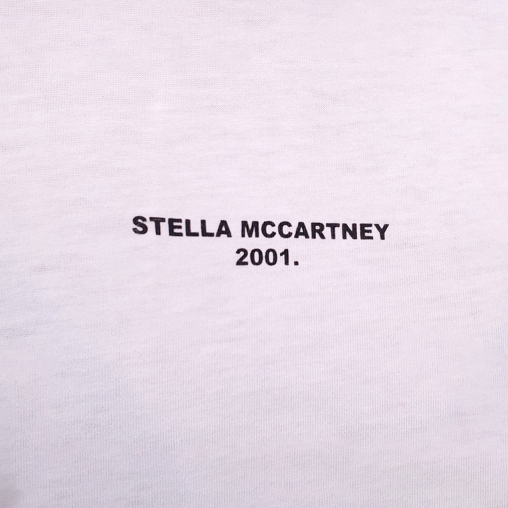STELLA MCCARTNEY WHITE 2001 LOGO T-SHIRT - SIZE 42