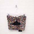 THE ATTICO RAINBOW SEQUIN CUT OUT CROP TOP - SIZE 36