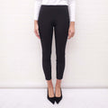 THE ROW BLACK PLEATED PANTS WITH STITCHING DETAIL - SIZE 2