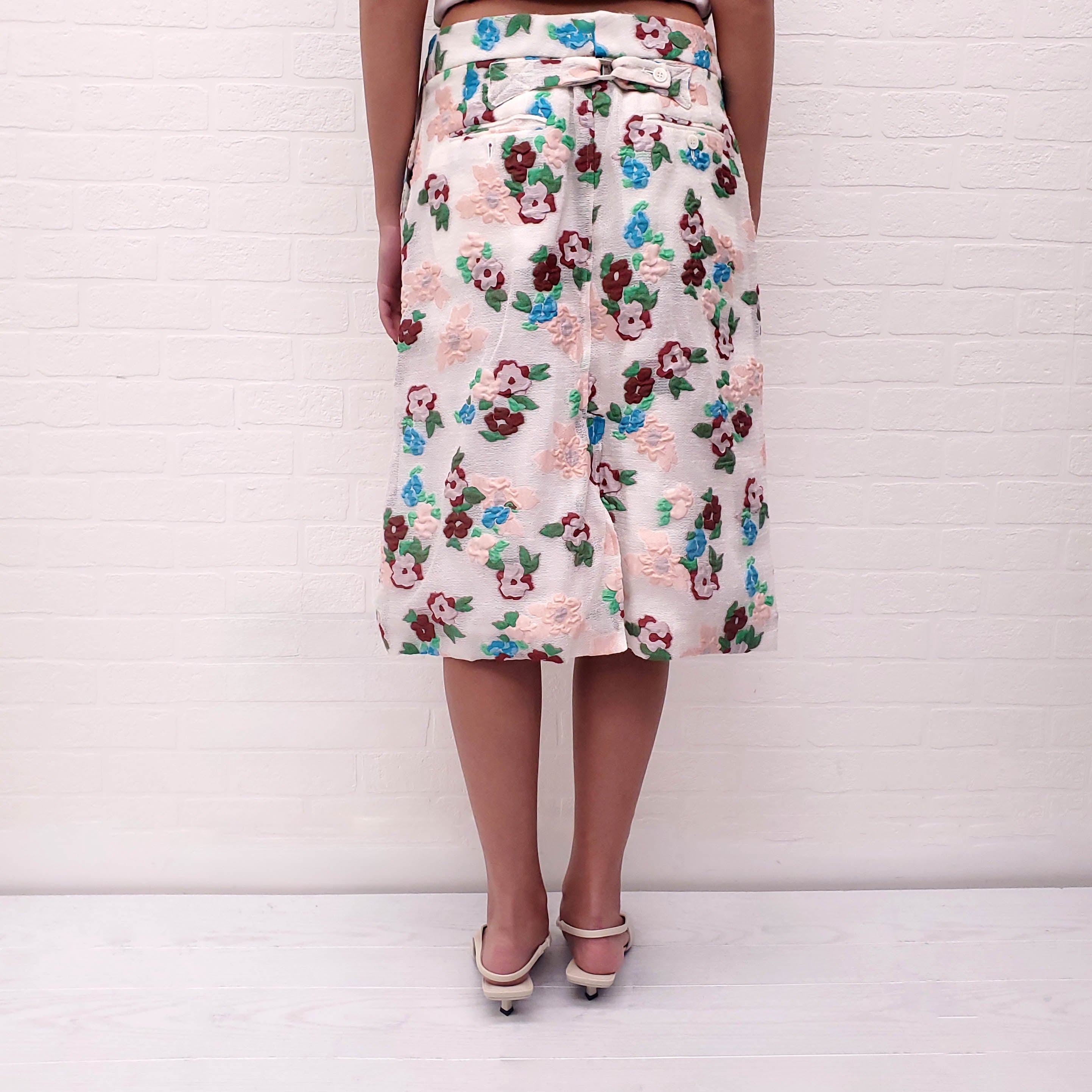 THOM BROWNE FLORAL SKIRT - SIZE 42