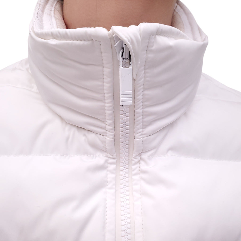 THOM BROWNE WHITE DOWN PUFFER JACKET - SIZE 40