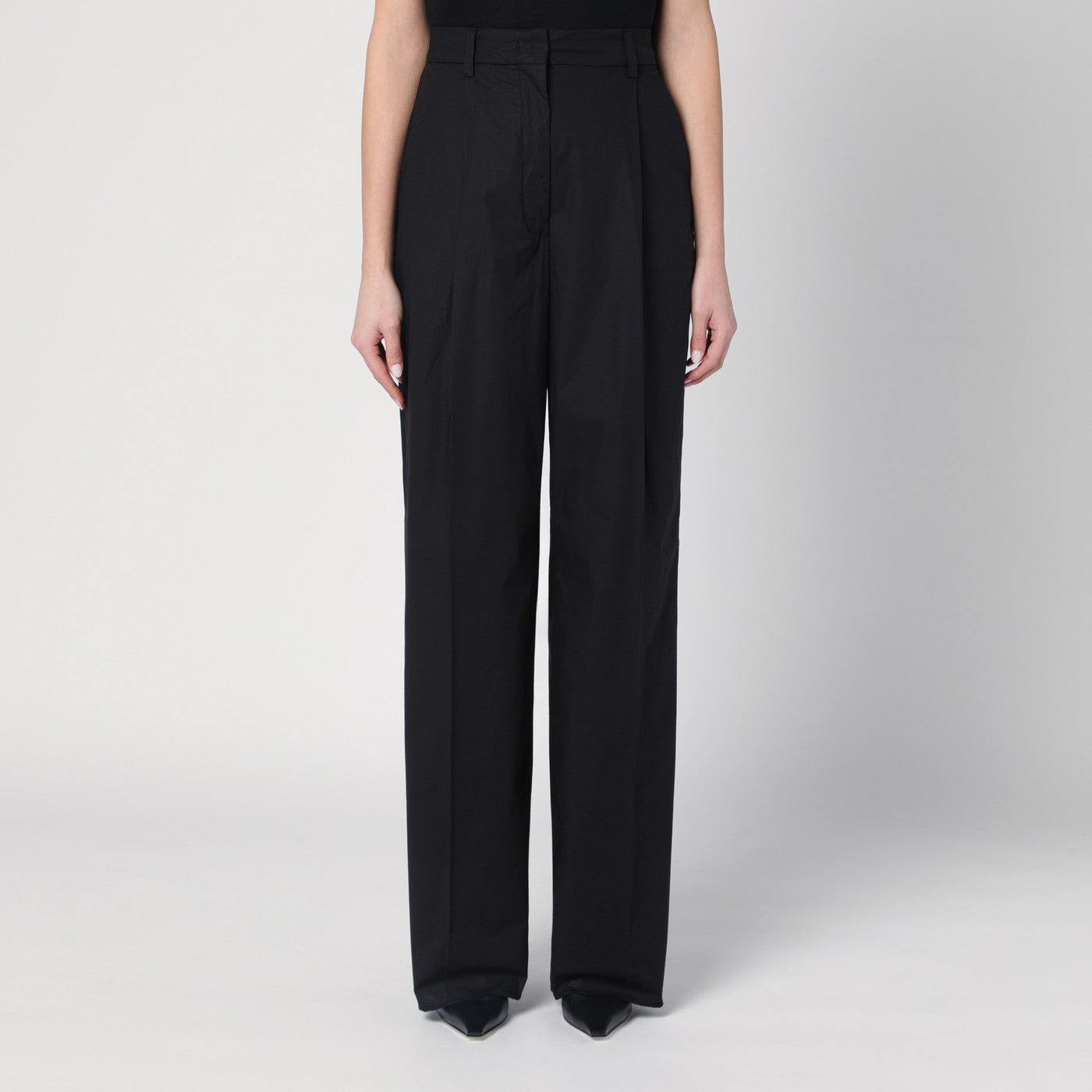 Thelatest Wide Black Axel Trousers Women
