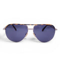 TOM FORD AVIATOR SUNGLASSES WITH TORTOISE SHELL DETAIL