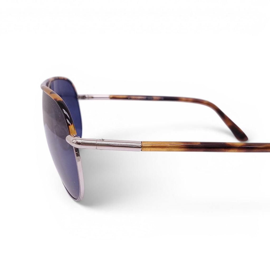 TOM FORD AVIATOR SUNGLASSES WITH TORTOISE SHELL DETAIL