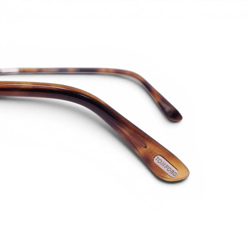 TOM FORD AVIATOR SUNGLASSES WITH TORTOISE SHELL DETAIL