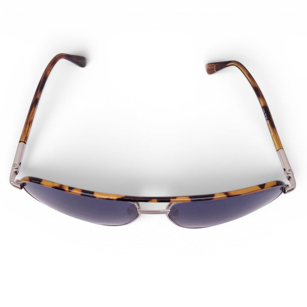TOM FORD AVIATOR SUNGLASSES WITH TORTOISE SHELL DETAIL