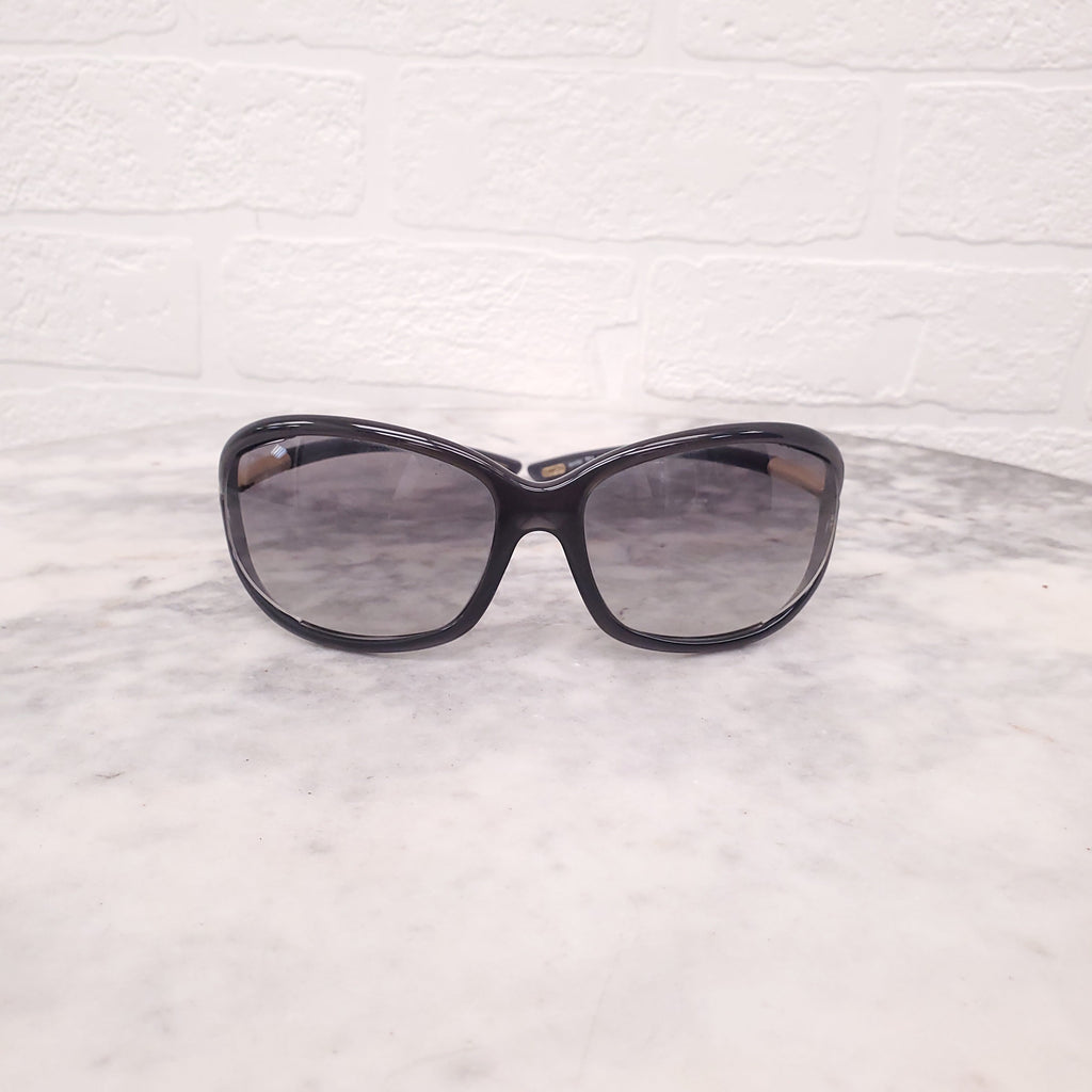 TOM FORD BLACK AND GOLD SUNGLASSES