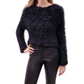 TOM FORD BLACK FUZZY SWEATER - SIZE S