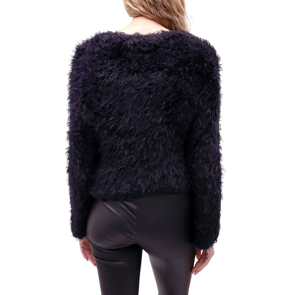 TOM FORD BLACK FUZZY SWEATER - SIZE S
