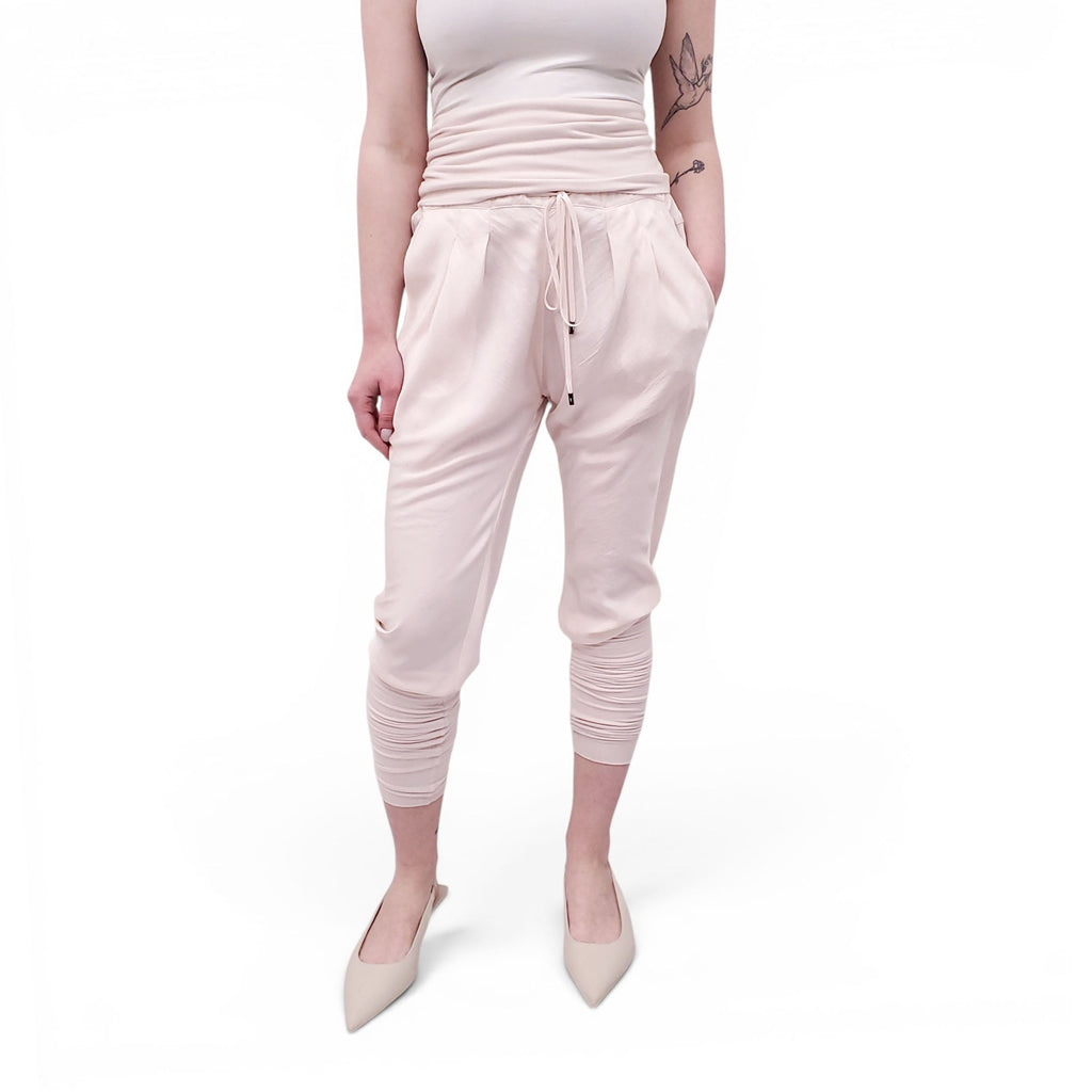 TOM FORD BLUSH PINK SILK PANTS - SIZE 40