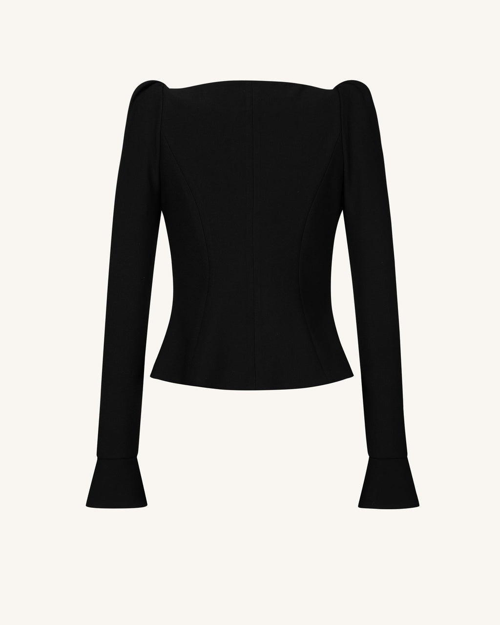 Olivia Puff Shoulder Blazer - Black