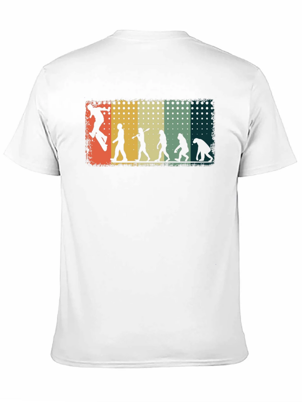 Skateboarding Evolution Graphic Tee - Black Cotton T-Shirt