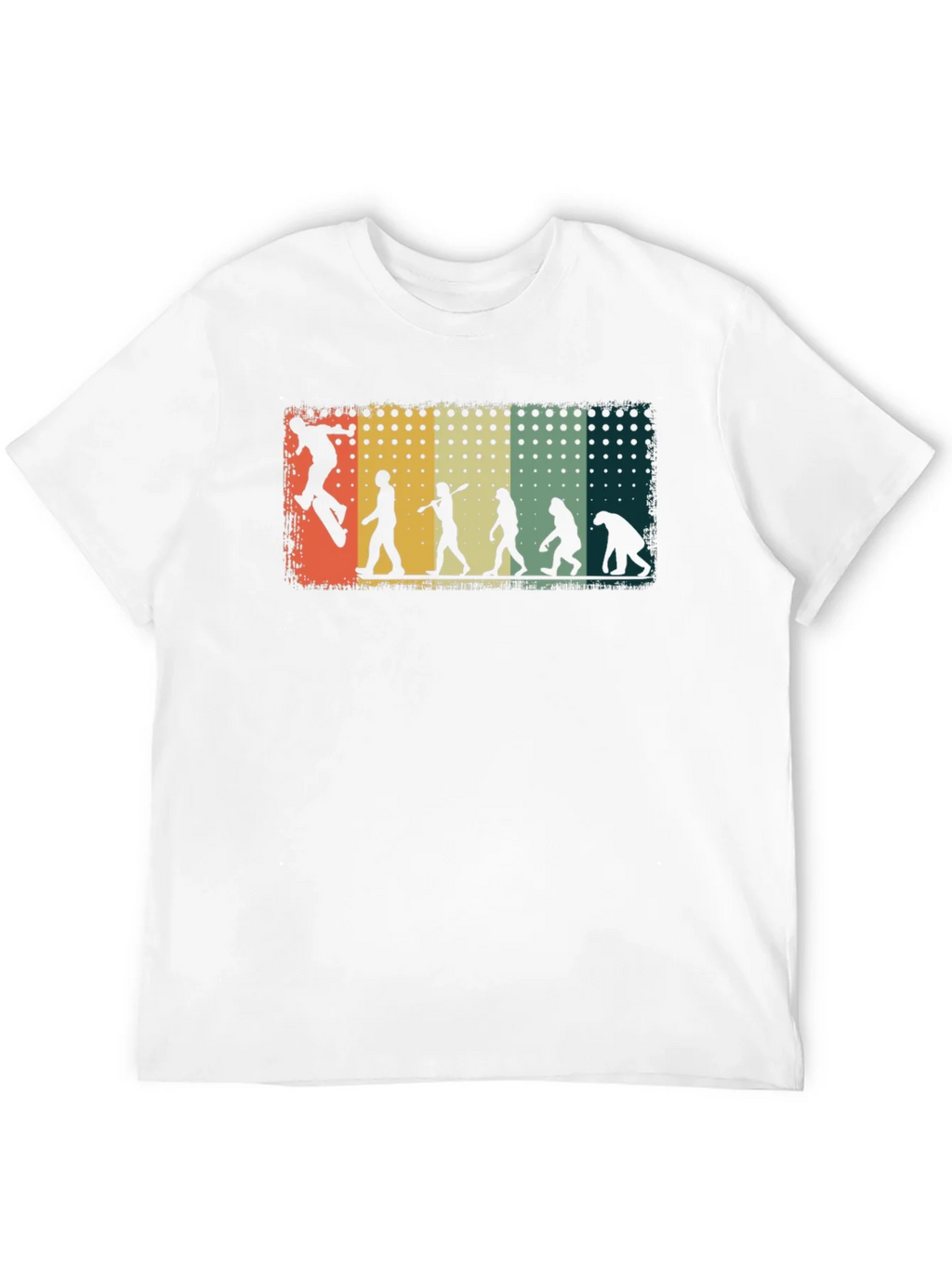 Skateboarding Evolution Graphic Tee - Black Cotton T-Shirt