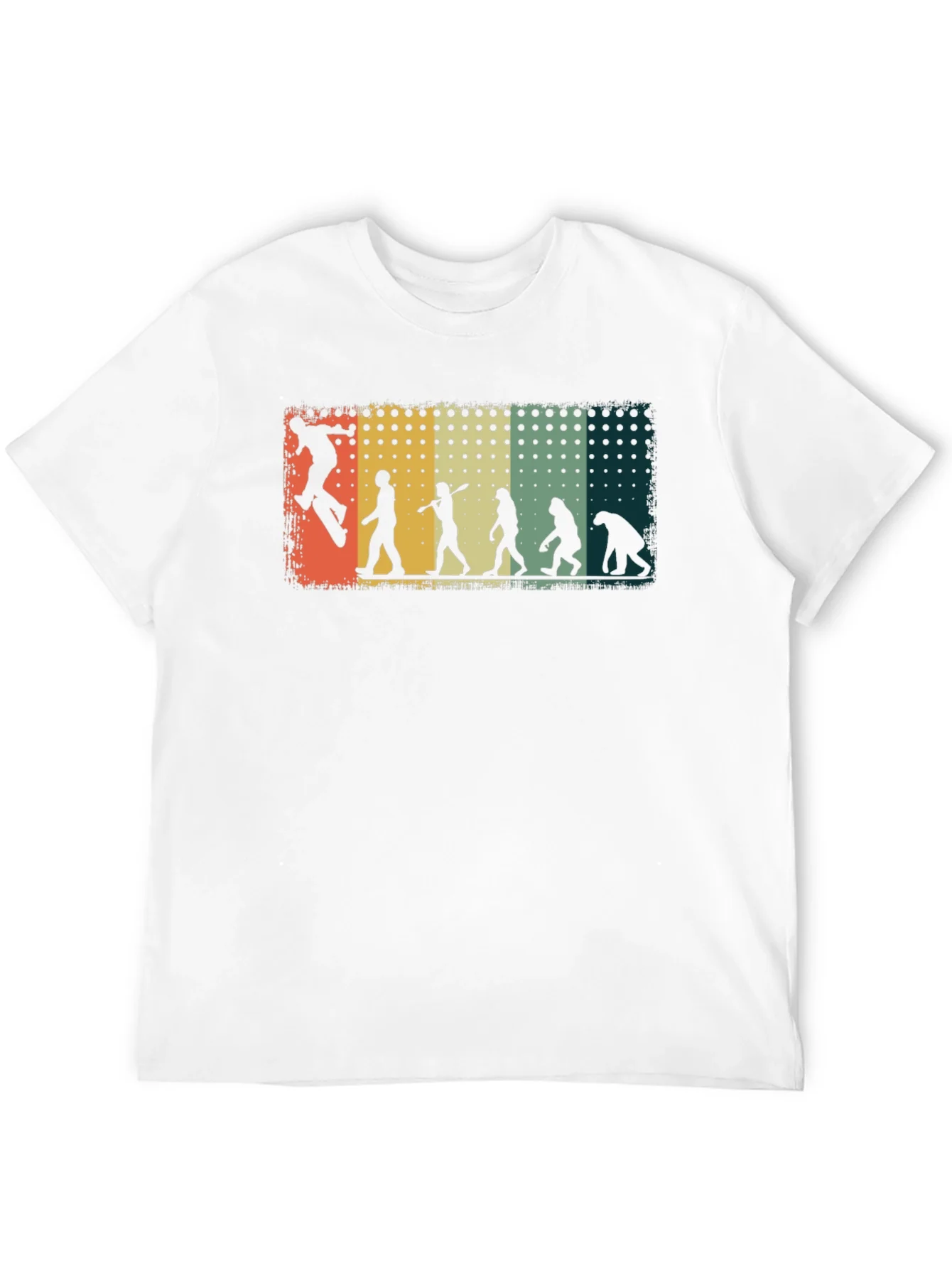 Skateboarding Evolution Graphic Tee - Black Cotton T-Shirt