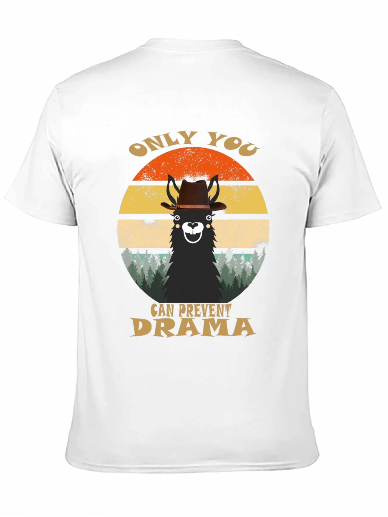 Only You Can Prevent Drama Llama Graphic T-Shirt