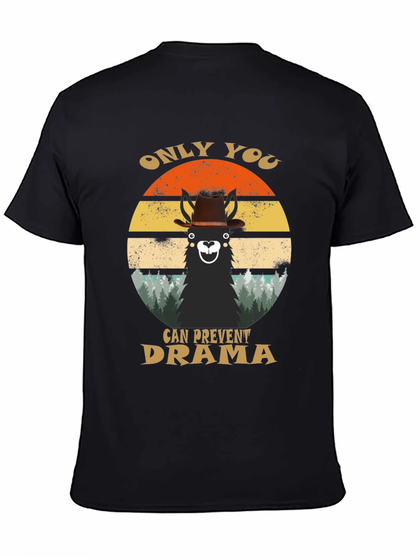 Only You Can Prevent Drama Llama Graphic T-Shirt