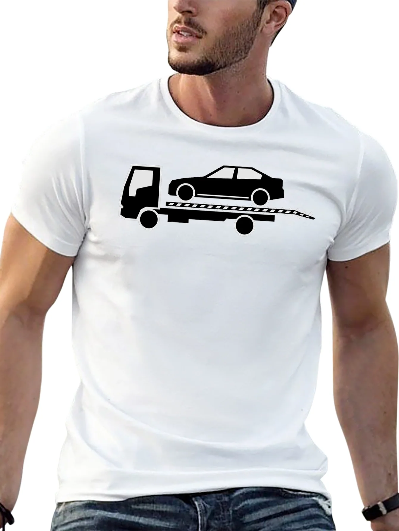Tow Truck T-Shirt - Car Hauler Tee