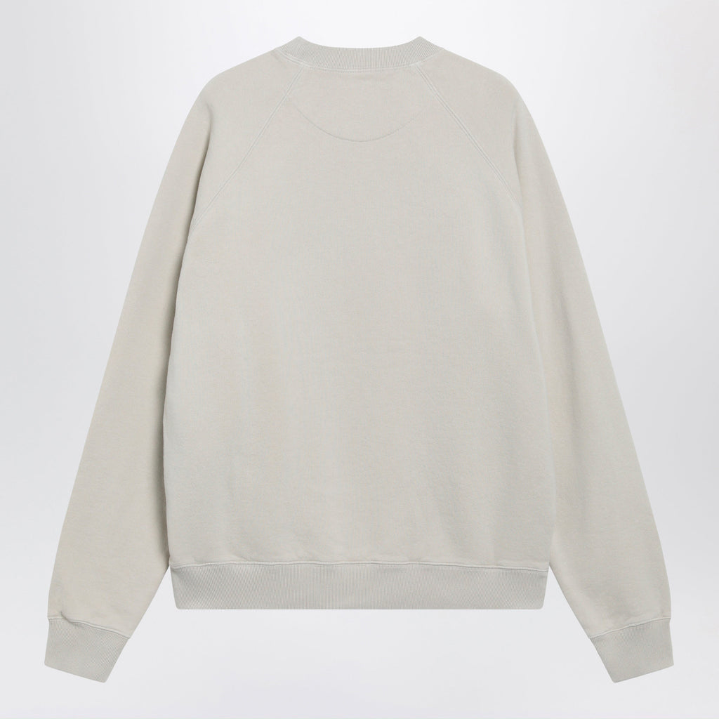 Prada Talc-Colored Cotton Fleece Sweatshirt Men