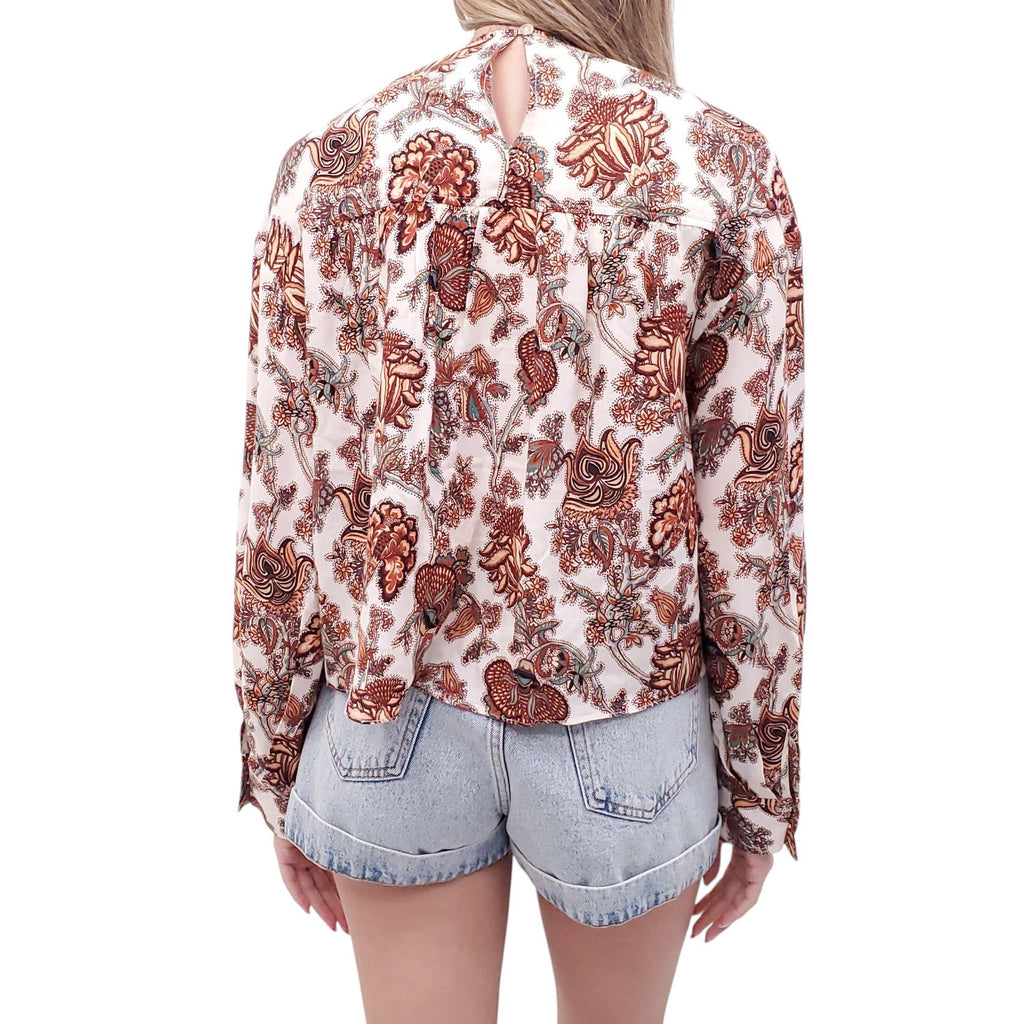 ULLA JOHNSON PAISLEY PATTERNED BLOUSE - SIZE 10