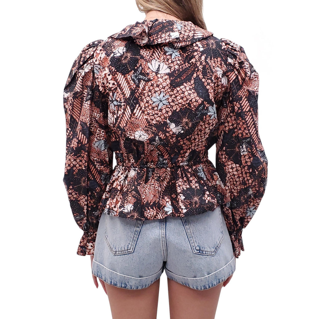 ULLA JOHNSON 'KALILA' BLOUSE - SIZE 8