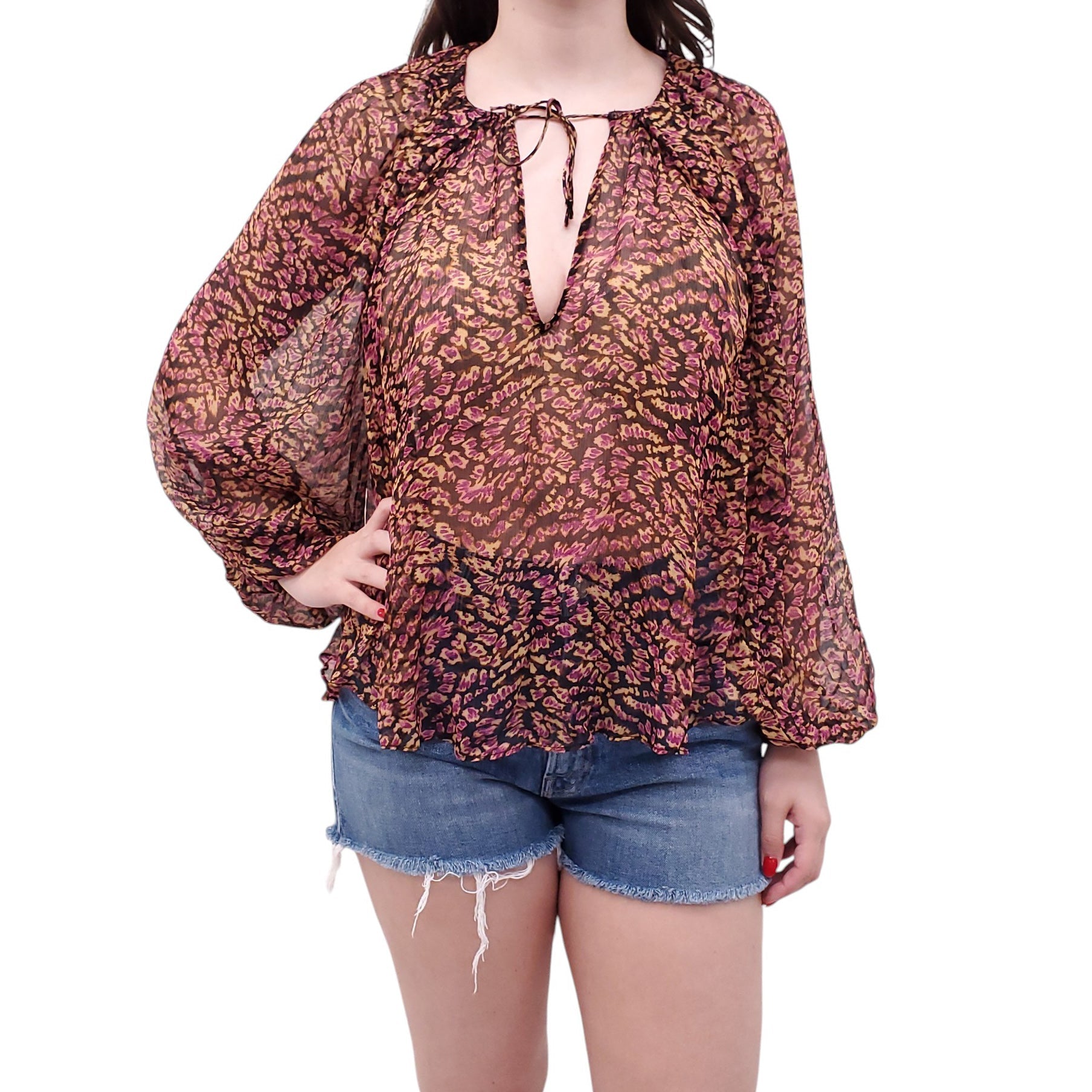 ULLA JOHNSON 'PAULINE' BLOUSE - SIZE 8