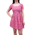 VALENTINO PINK LACE BABYDOLL DRESS - SIZE 42