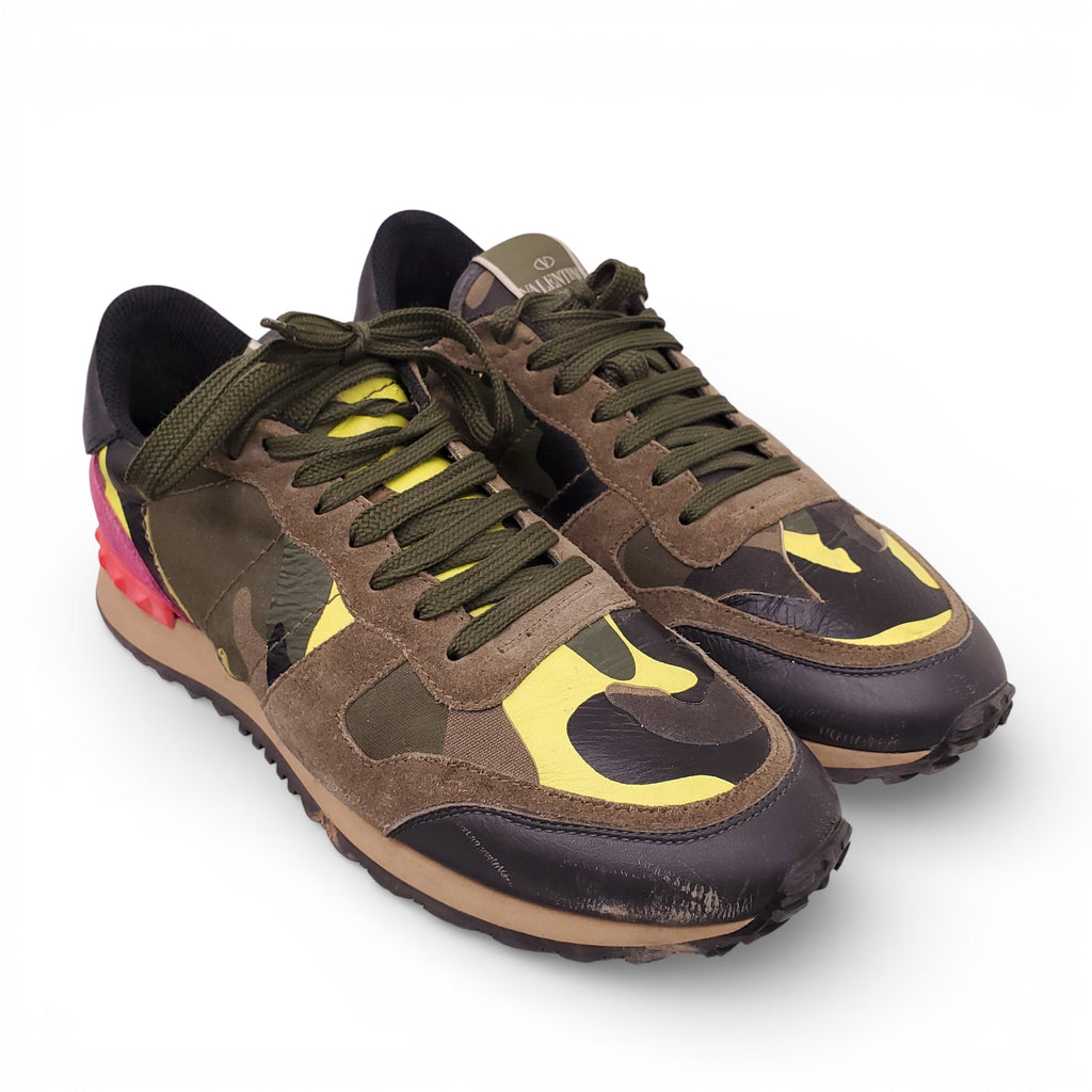 VALENTINO ROCKSTUD ARMY SNEAKERS - SIZE 40