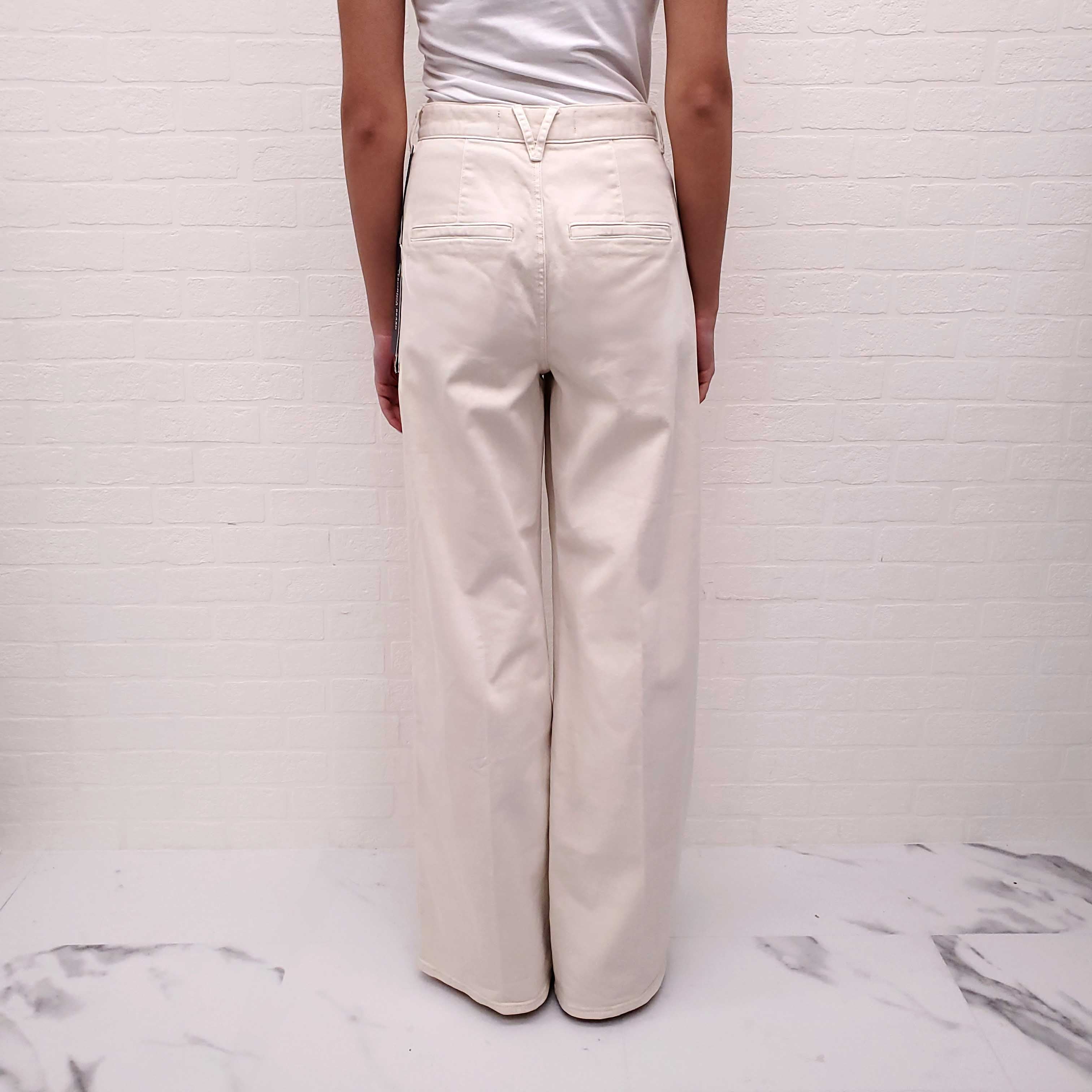 VERONICA BEARD 'MIA' WIDE LEG DOUBLE PLEATED JEANS - SIZE 27