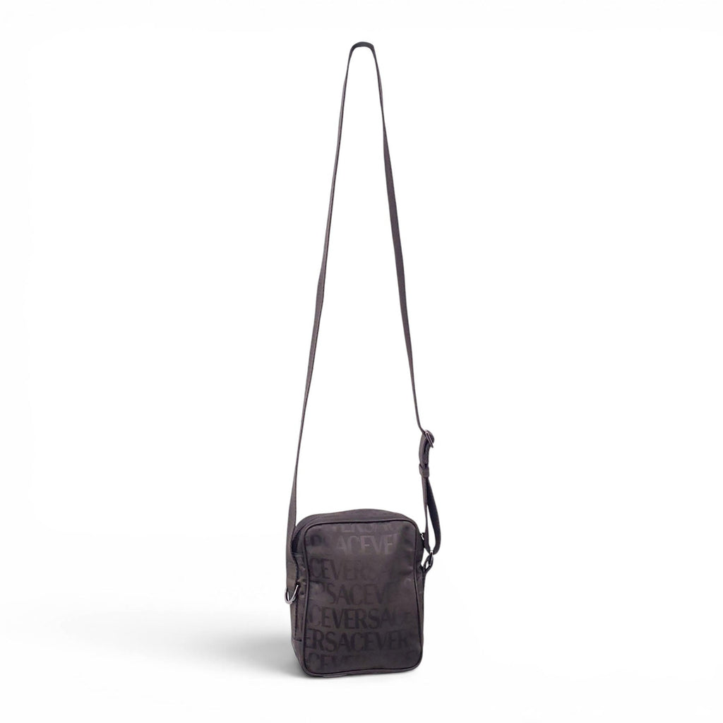 VERSACE GREEN MONOGRAM CROSSBODY BAG