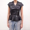 VIKTOR&ROLF LAMB LEATHER VEST - SIZE 40