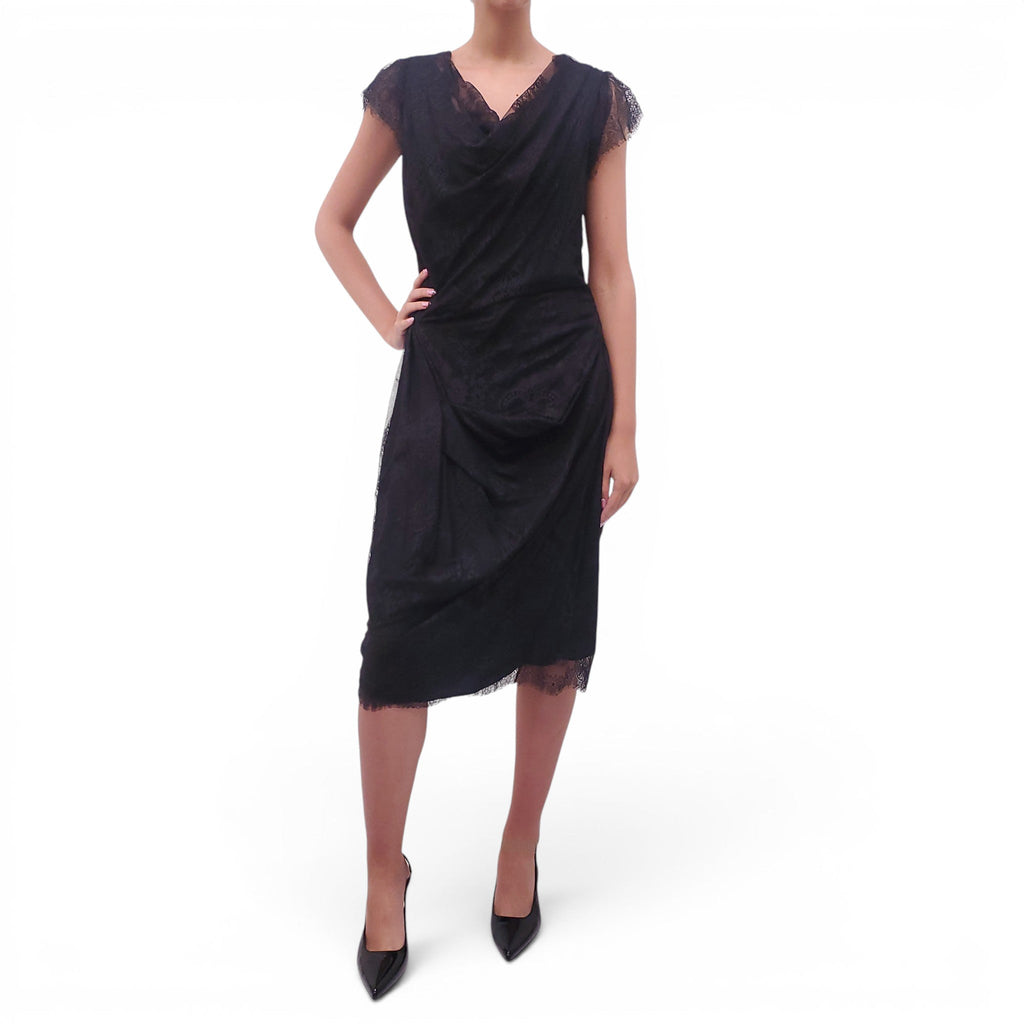 VIVIENNE WESTWOOD BLACK LACE DRESS - SIZE 44