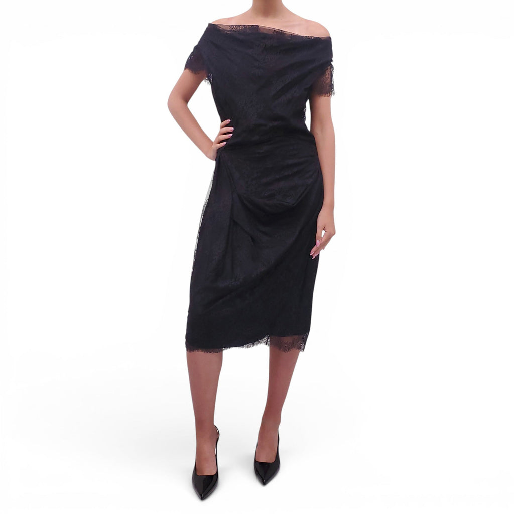 VIVIENNE WESTWOOD BLACK LACE DRESS - SIZE 44