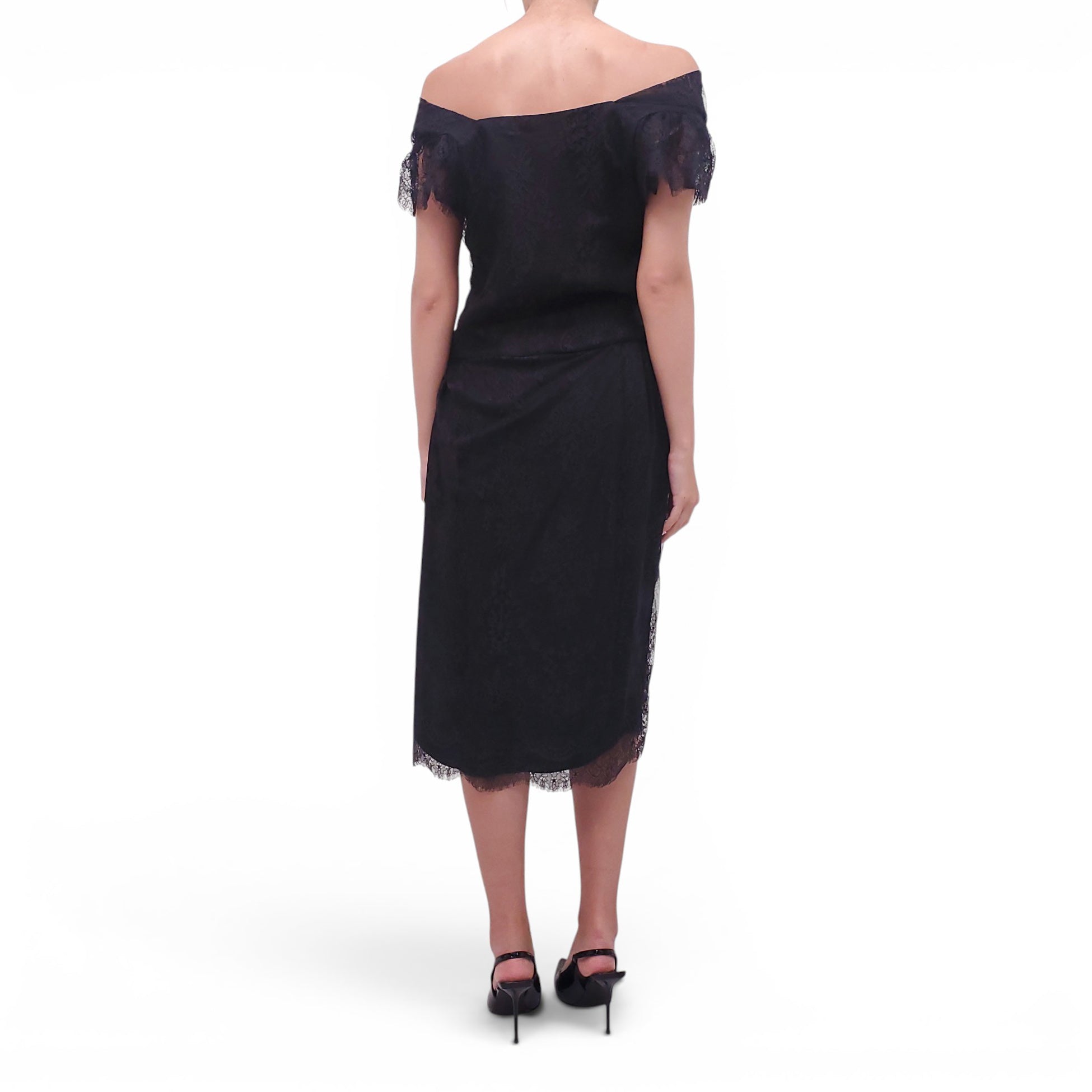 VIVIENNE WESTWOOD BLACK LACE DRESS - SIZE 44