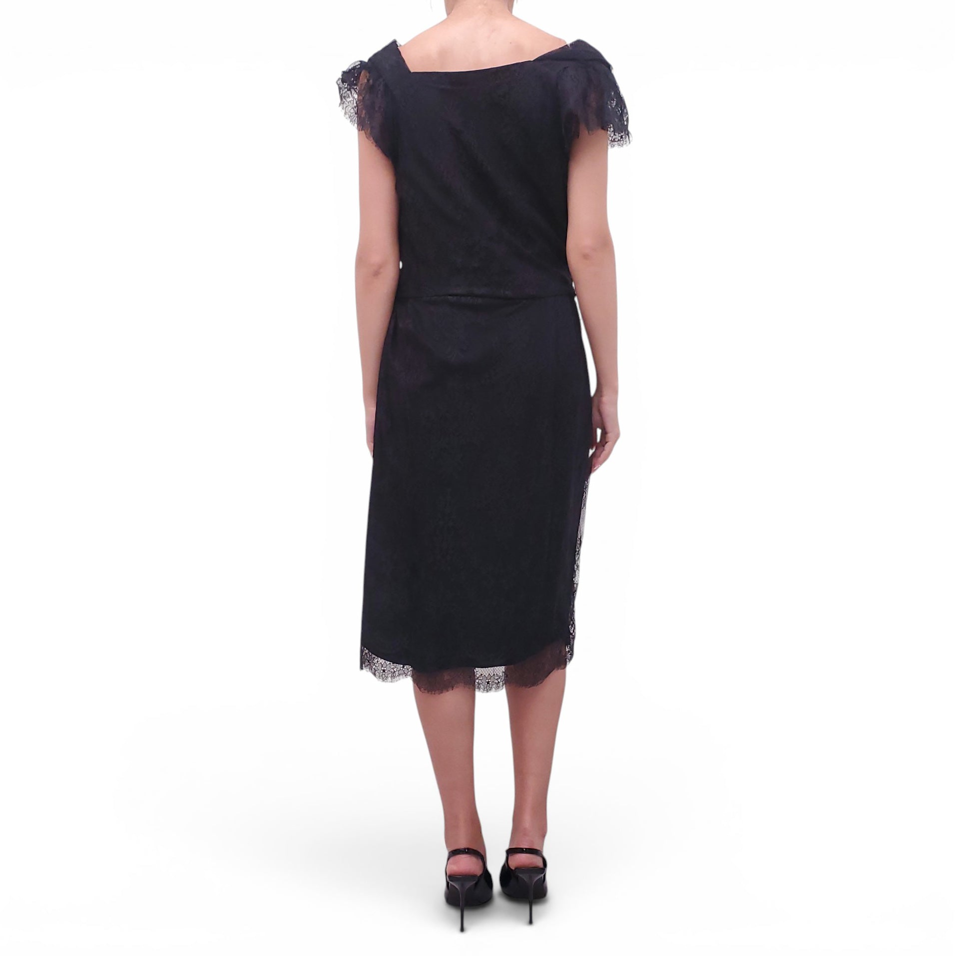 VIVIENNE WESTWOOD BLACK LACE DRESS - SIZE 44