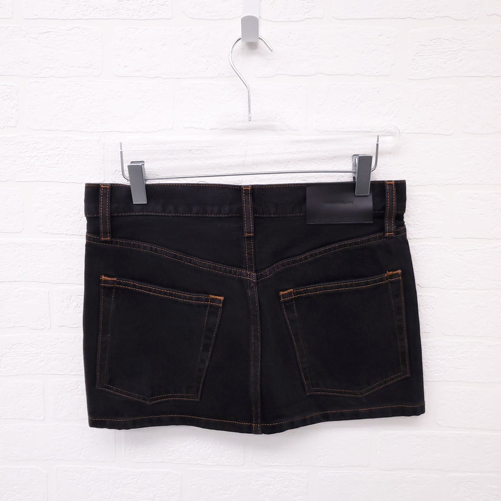 WARDROBE.NYC BLACK DENIM SKIRT - SIZE 26