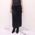 WARDROBE.NYC SILK BLACK SILK SKIRT - SIZE M