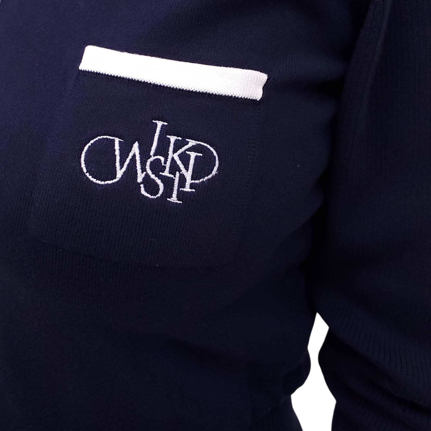 WISKII NAVY KNIT ROMPER - SIZE M