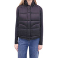XIRENA BLACK REVERSIBLE VEST WITH FLORAL LINING - SIZE XS